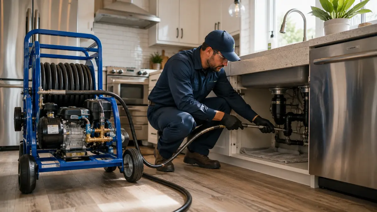 Kitchen Drain Hydro Jetting in Arcadia