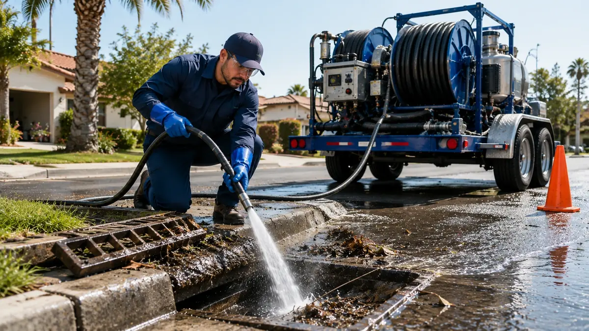 Storm Drain Hydro Jet Cleaning in Arcadia
